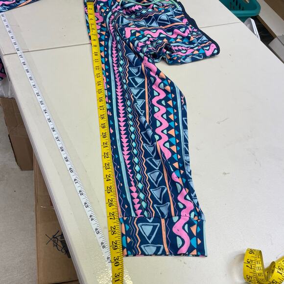 Chubbies blue colorful activewear sweat pants retro print size XL - Picture 12 of 13